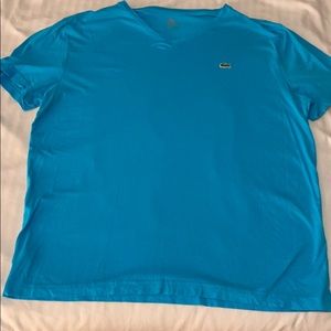 Electric blue Lacoste V-Neck t shirt
